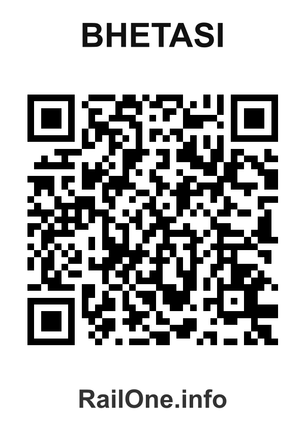 RailOne QR Code for Bhetasi station