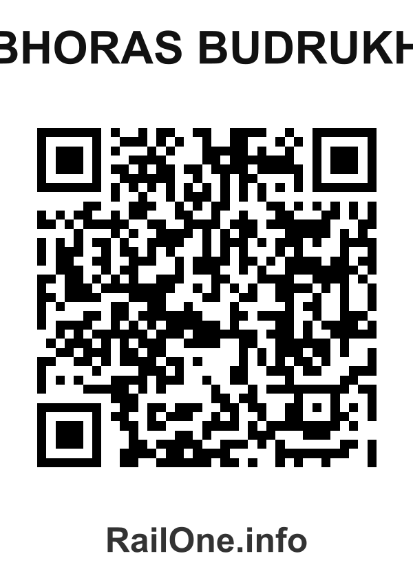 RailOne QR Code for Bhoras Budrukh station