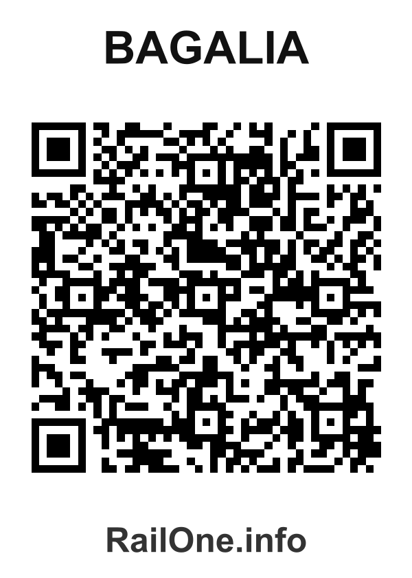 RailOne QR Code for Bagalia station