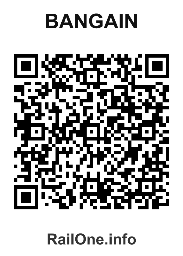RailOne QR Code for Bangain station