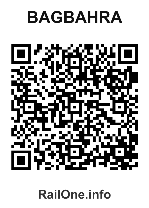 RailOne QR Code for Bagbahra station
