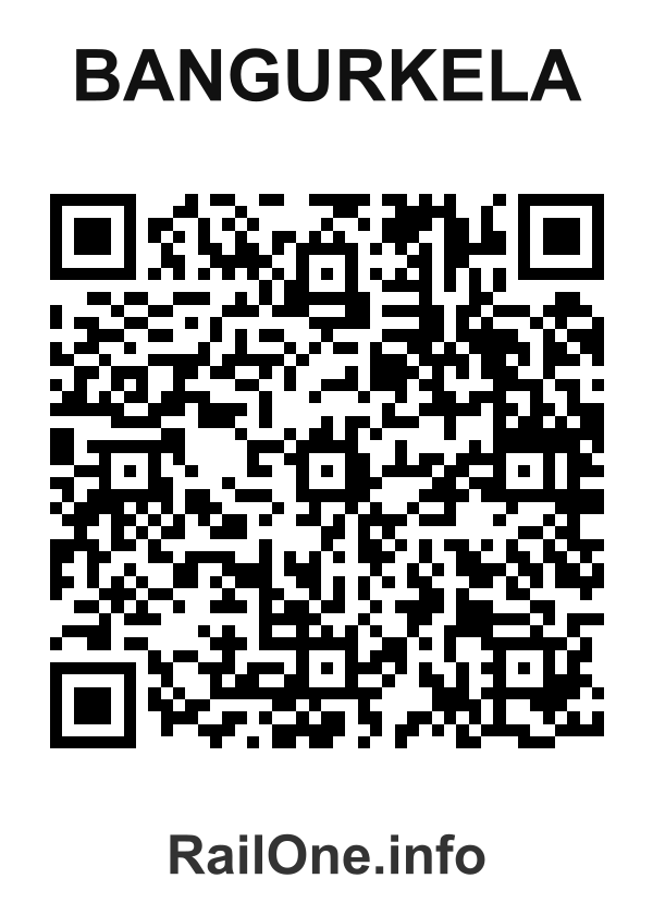RailOne QR Code for Bangurkela station