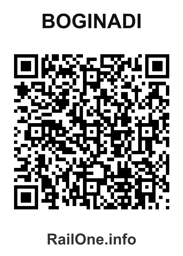 RailOne QR Code for Boginadi station