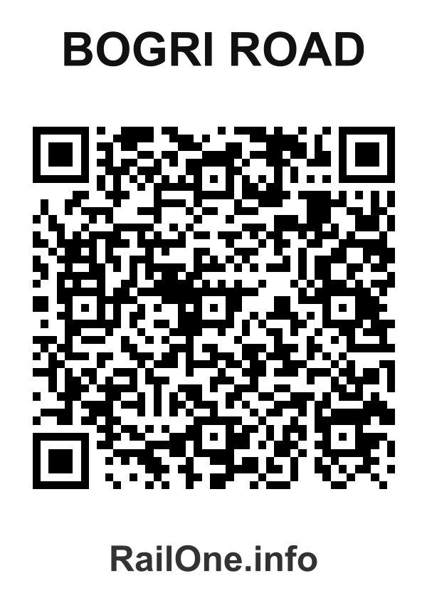 RailOne QR Code for Bogri Road station