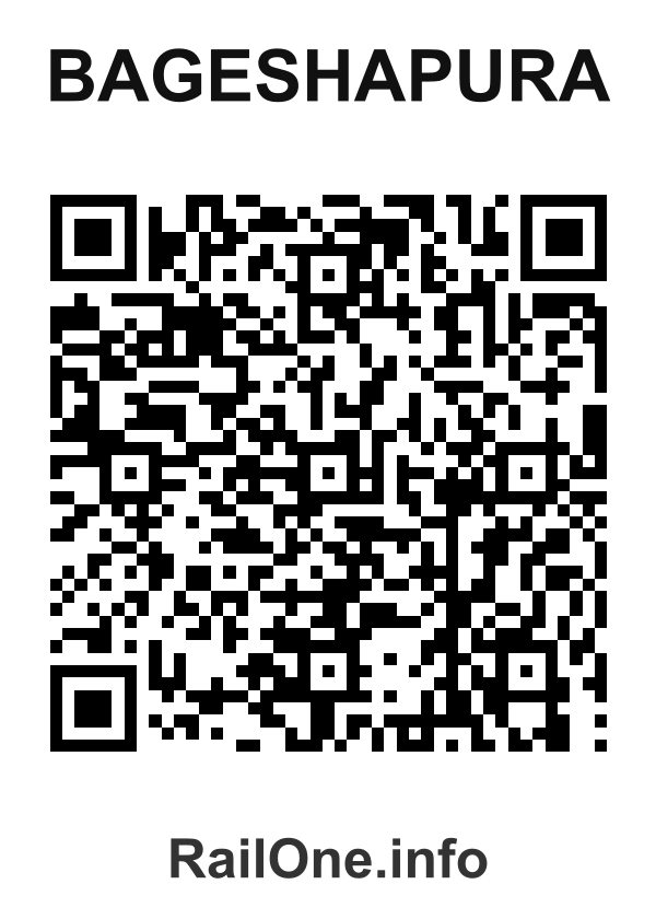 RailOne QR Code for Bageshapura station