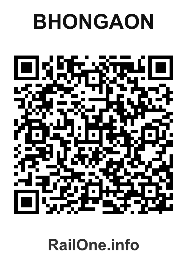 RailOne QR Code for Bhongaon station