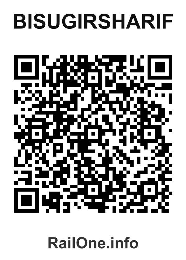 RailOne QR Code for Bisugirsharif station