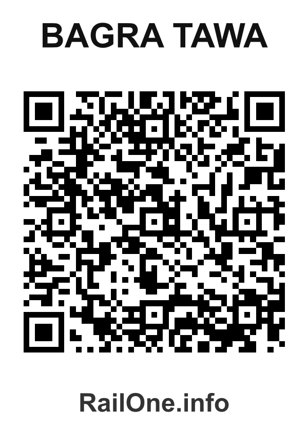 RailOne QR Code for Bagra Tawa station