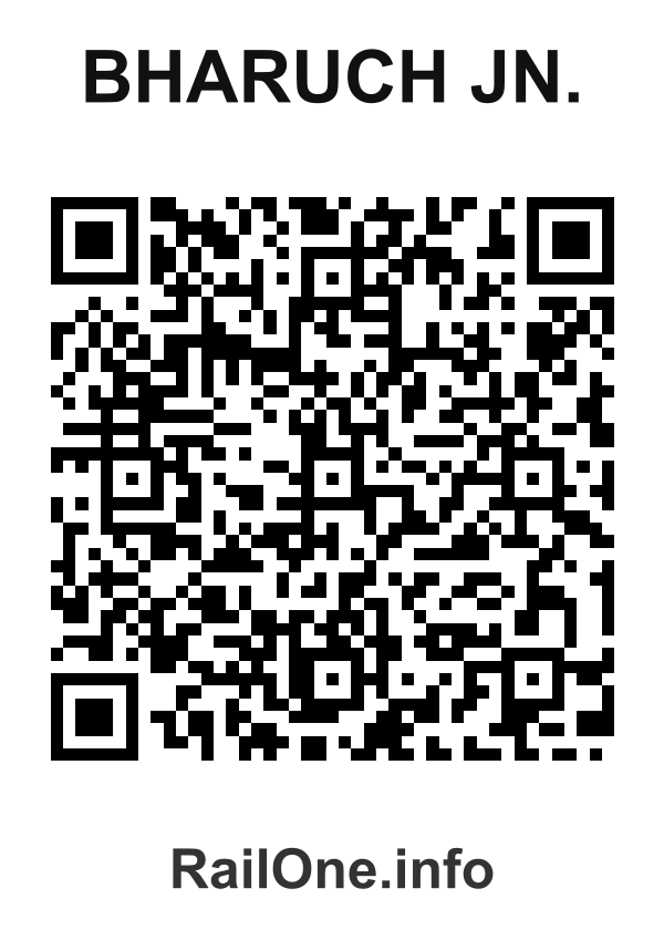 RailOne QR Code for Bharuch Jn. station