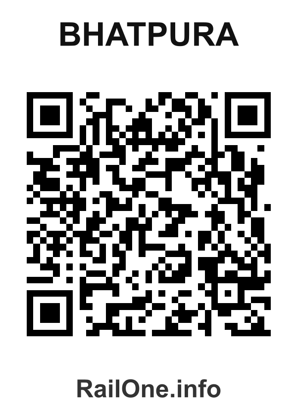 RailOne QR Code for Bhatpura station