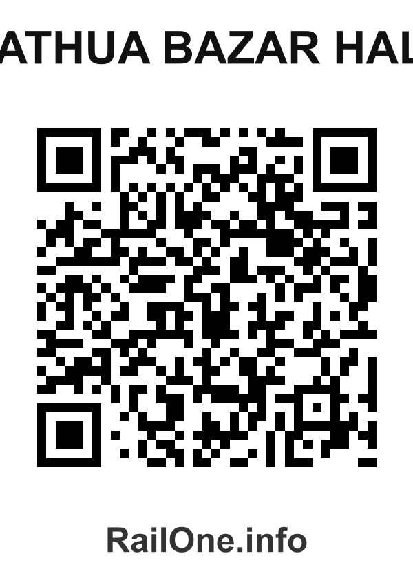 RailOne QR Code for Bathua Bazar Halt station