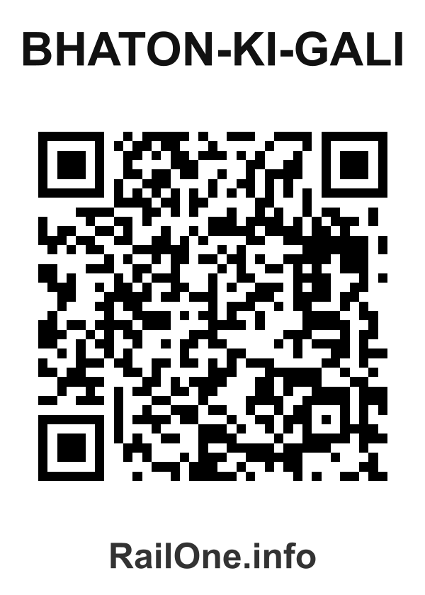 RailOne QR Code for Bhaton-ki-gali station