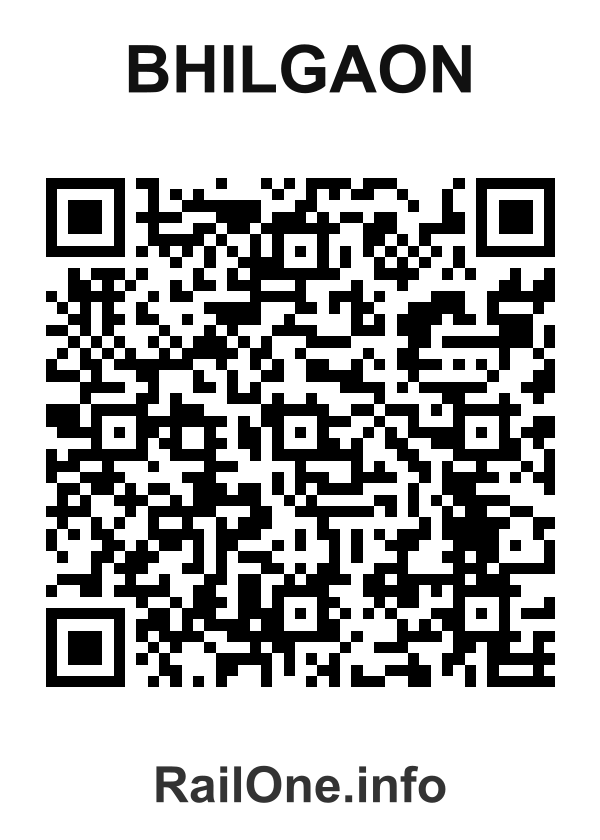 RailOne QR Code for Bhilgaon station