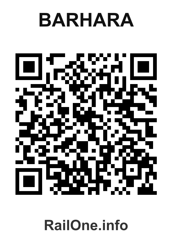 RailOne QR Code for Barhara station