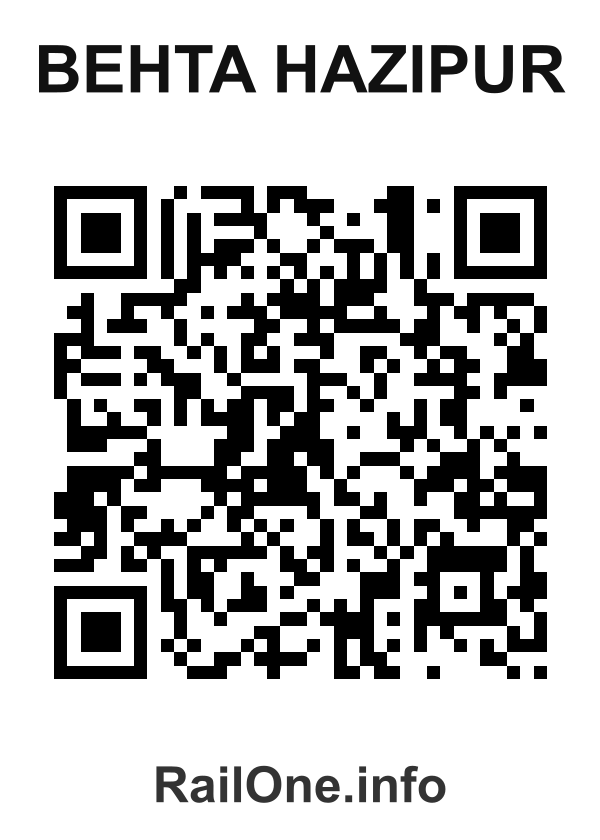 RailOne QR Code for Behta Hazipur station