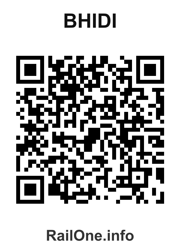RailOne QR Code for Bhidi station