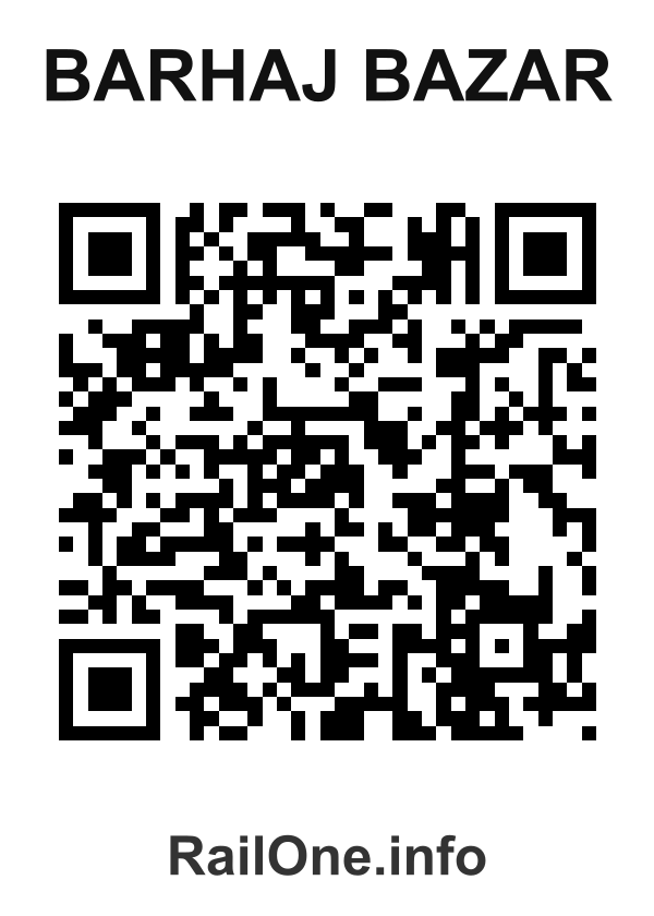 RailOne QR Code for Barhaj Bazar station