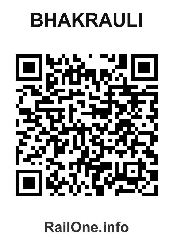 RailOne QR Code for Bhakrauli station