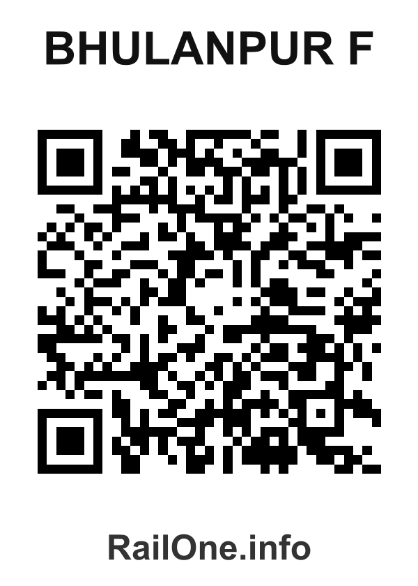 RailOne QR Code for Bhulanpur F station
