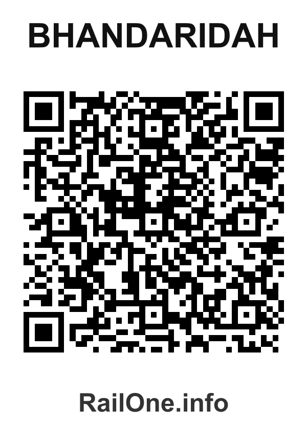 RailOne QR Code for Bhandaridah station