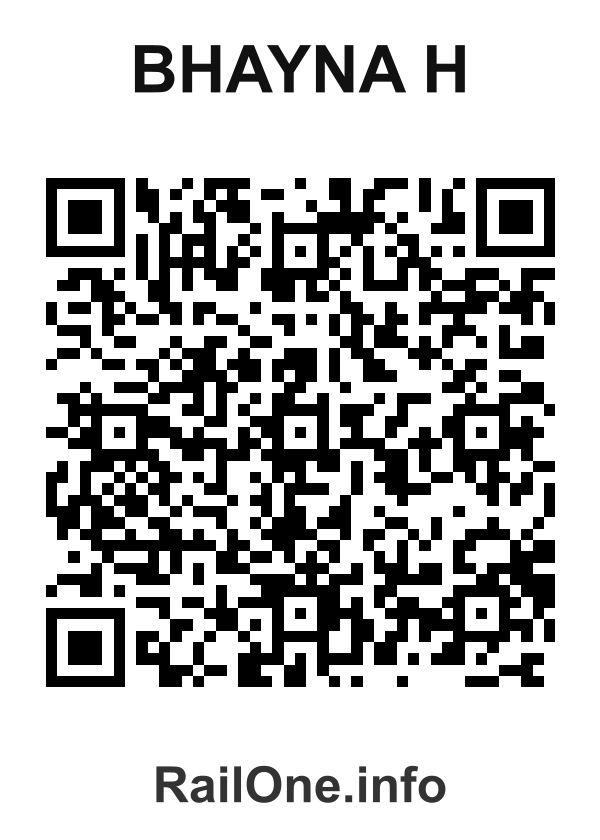 RailOne QR Code for Bhayna H station