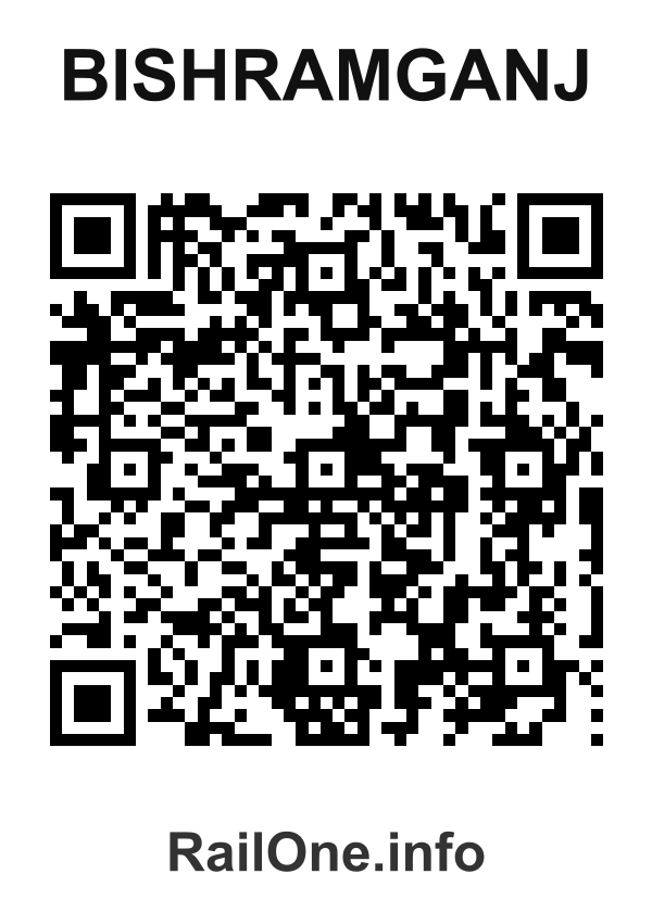 RailOne QR Code for Bishramganj station