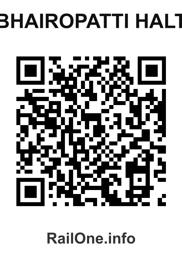 RailOne QR Code for Bhairopatti Halt station