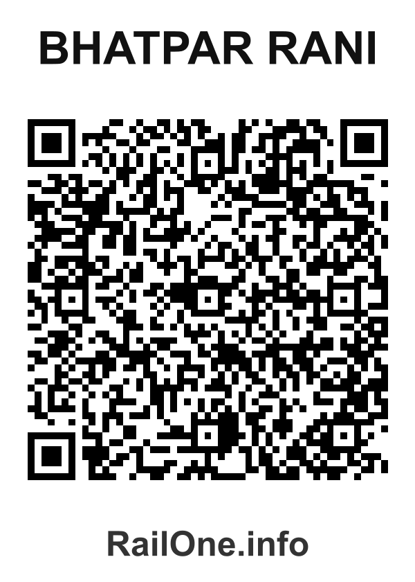 RailOne QR Code for Bhatpar Rani station
