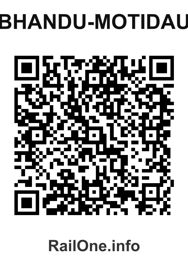 RailOne QR Code for Bhandu-motidau station