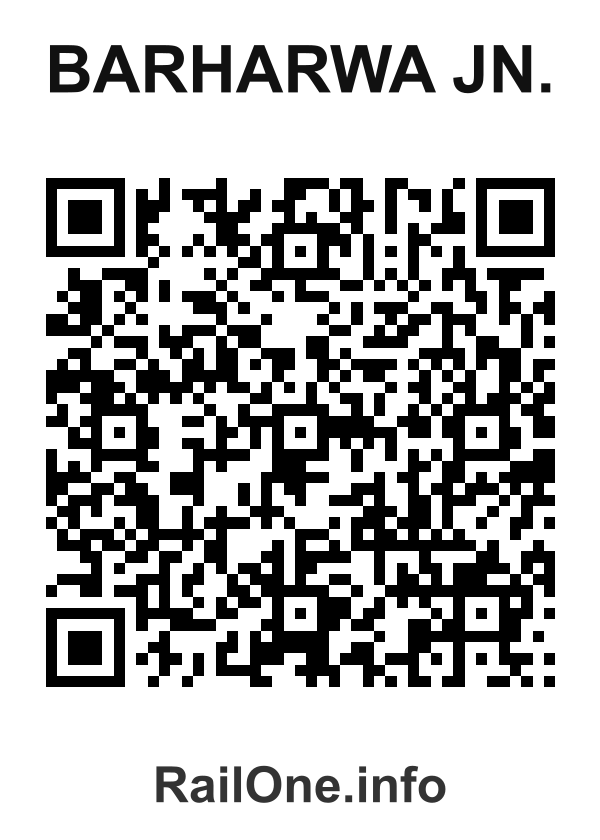 RailOne QR Code for Barharwa Jn. station