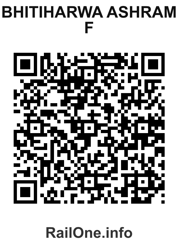 RailOne QR Code for Bhitiharwa Ashram F station