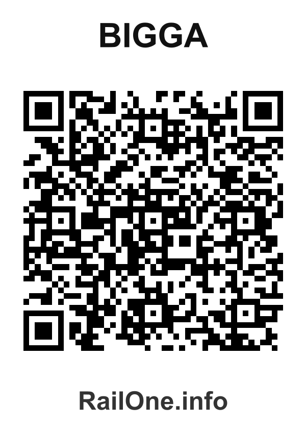 RailOne QR Code for Bigga station