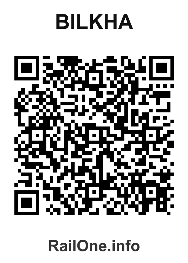 RailOne QR Code for Bilkha station