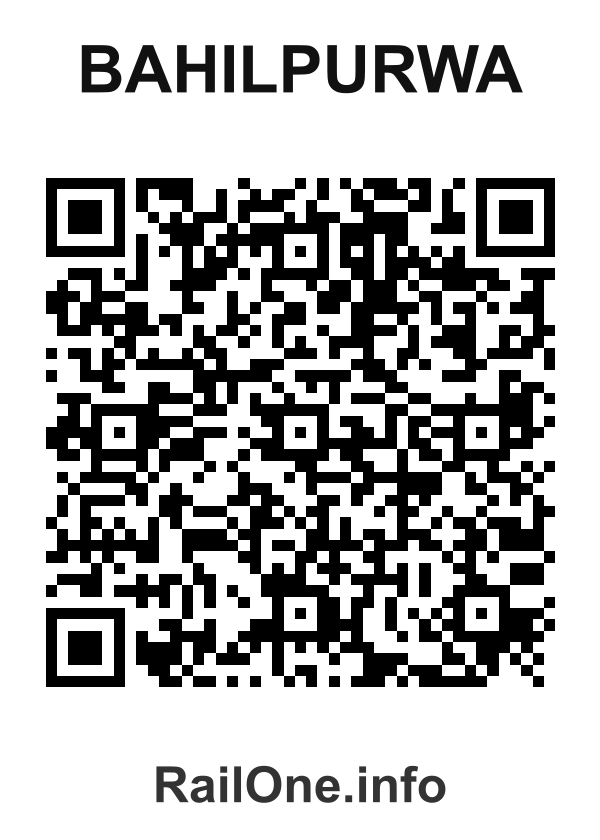 RailOne QR Code for Bahilpurwa station