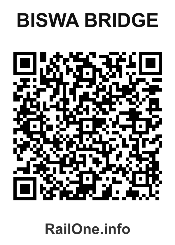 RailOne QR Code for Biswa Bridge station