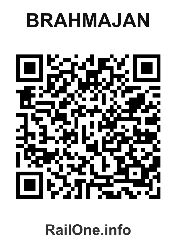 RailOne QR Code for Brahmajan station