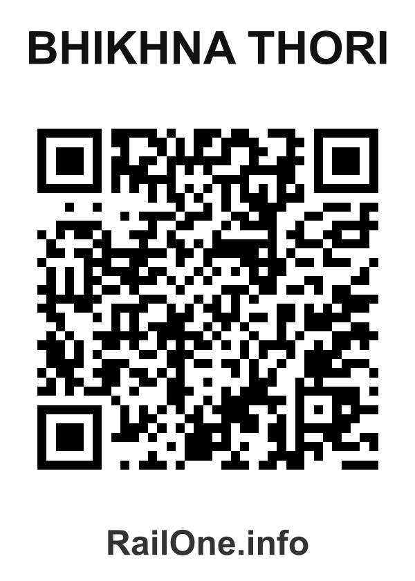 RailOne QR Code for Bhikhna Thori station