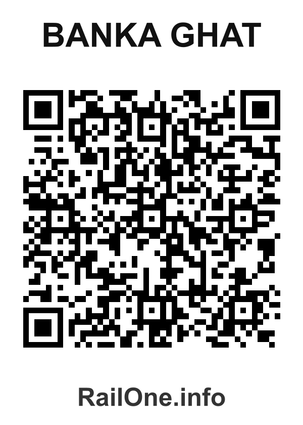 RailOne QR Code for Banka Ghat station