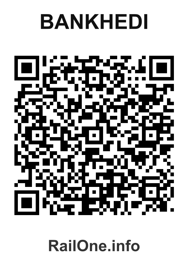 RailOne QR Code for Bankhedi station