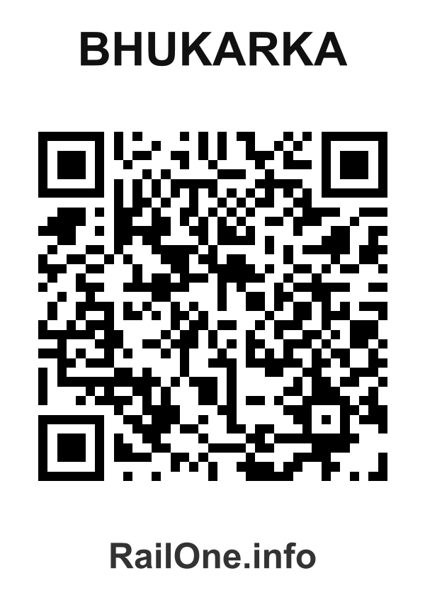 RailOne QR Code for Bhukarka station