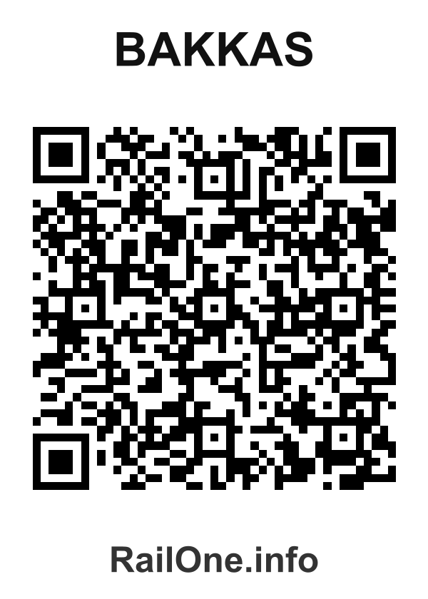 RailOne QR Code for Bakkas station