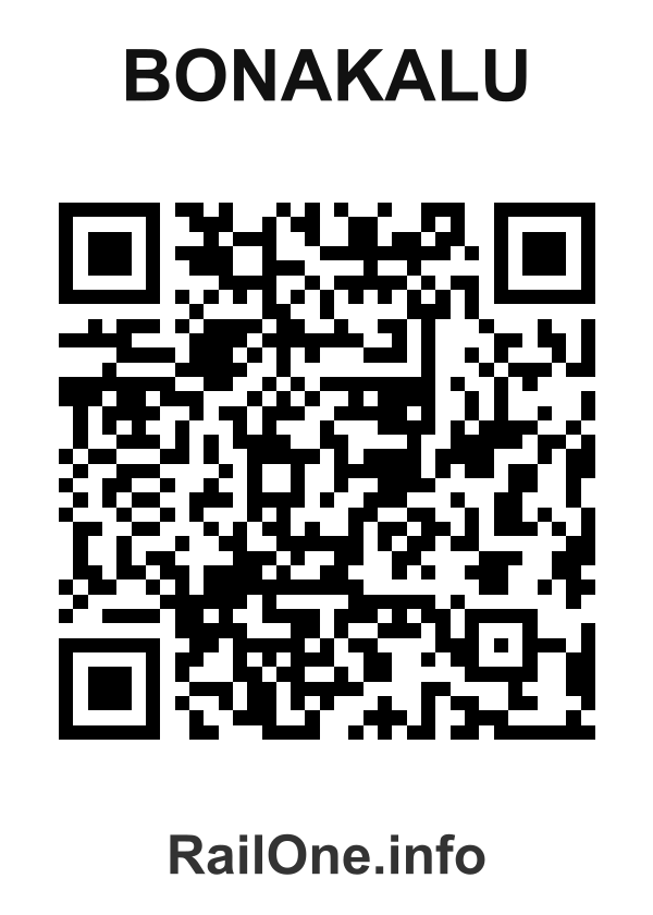 RailOne QR Code for Bonakalu station