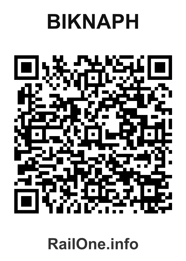 RailOne QR Code for Biknaph station