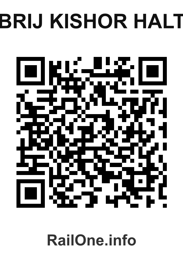 RailOne QR Code for Brij Kishor Halt station