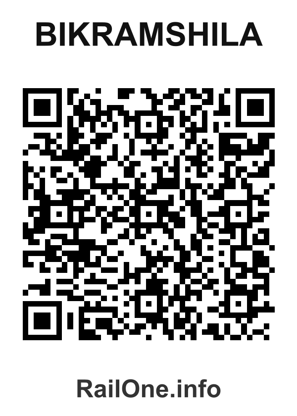 RailOne QR Code for Bikramshila station