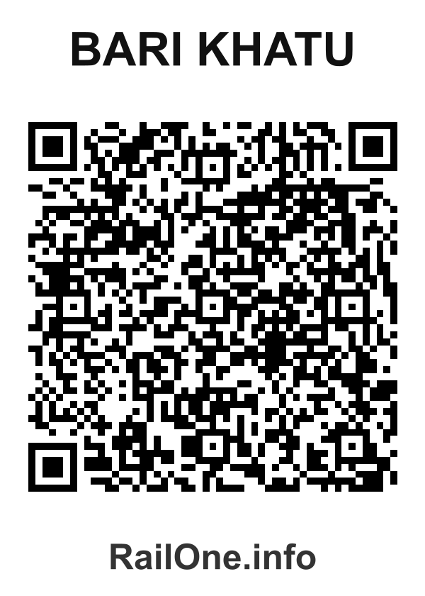 RailOne QR Code for Bari Khatu station