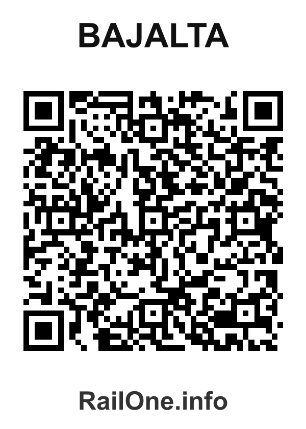 RailOne QR Code for Bajalta station