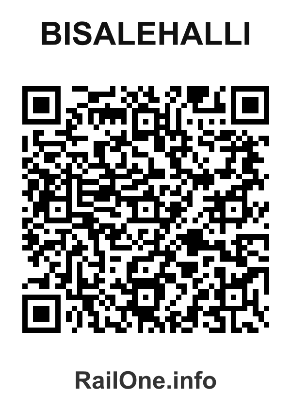 RailOne QR Code for Bisalehalli station