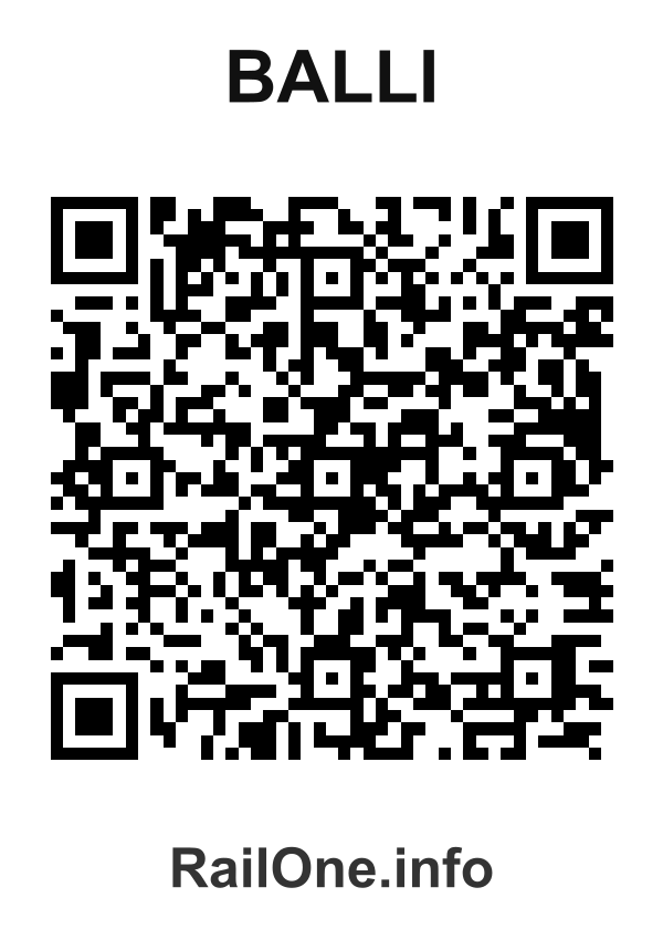 RailOne QR Code for Balli station