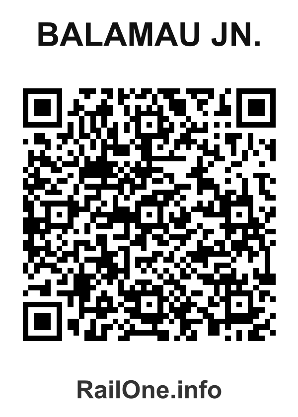 RailOne QR Code for Balamau Jn. station